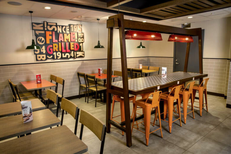 BURGER KING åpnet ny restaurant på Slependen i Asker