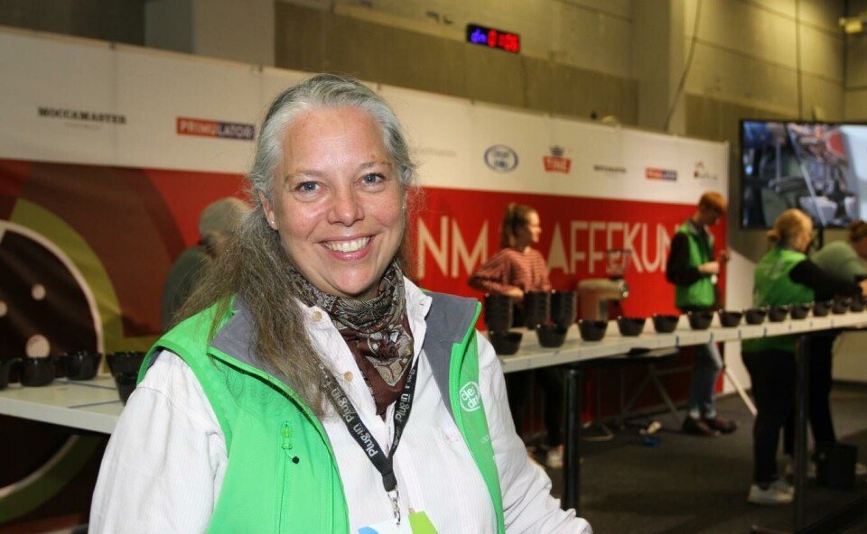– Når hele «smaks-bransjen» møtes på fagmesse hvert tredje år, kan vi ikke finne en bedre arena å arrangere NM, sier Marit Lynes, daglig leder i Norsk Kaffeinformasjon. Foto FOTO: KARINE HILDONEN HENRIKSEN