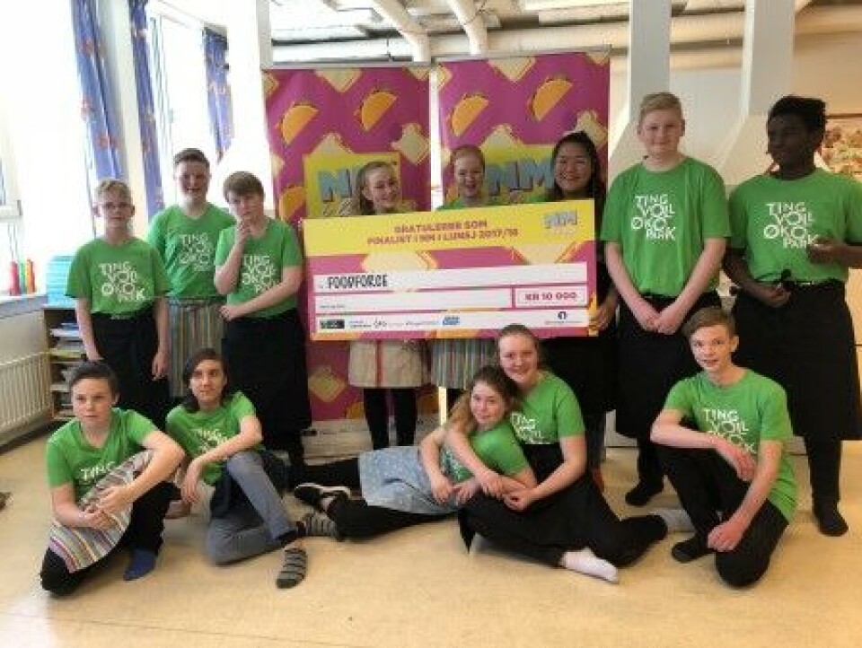 Foodforce fra Tingvoll ble Norgesmester i lunsj for ungdommer