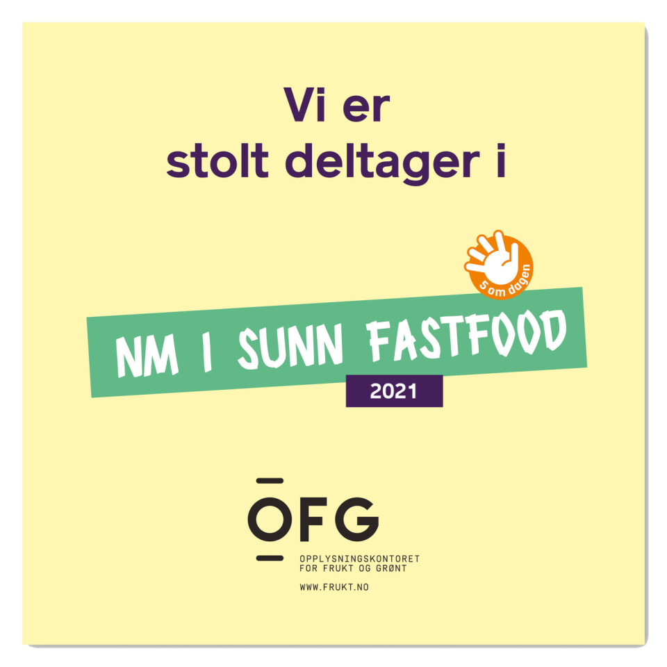 Har du meldt deg på NM i Sunn Fastfood?